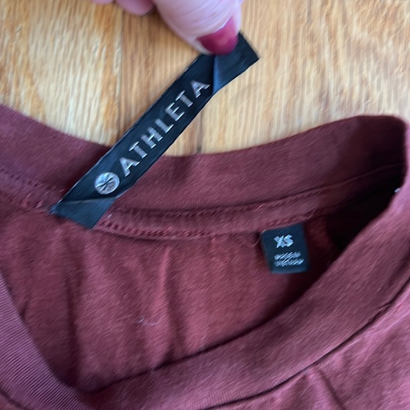 Athleta T-Shirt Side Gathering Adjustable Sleeve Dress, Size XS - Picture 3 of 8